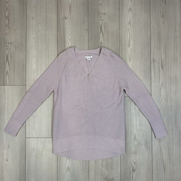 Athleta Hanover Merino V-Neck Sweater Purple SIZE XXS 159164 - Picture 1 of 9
